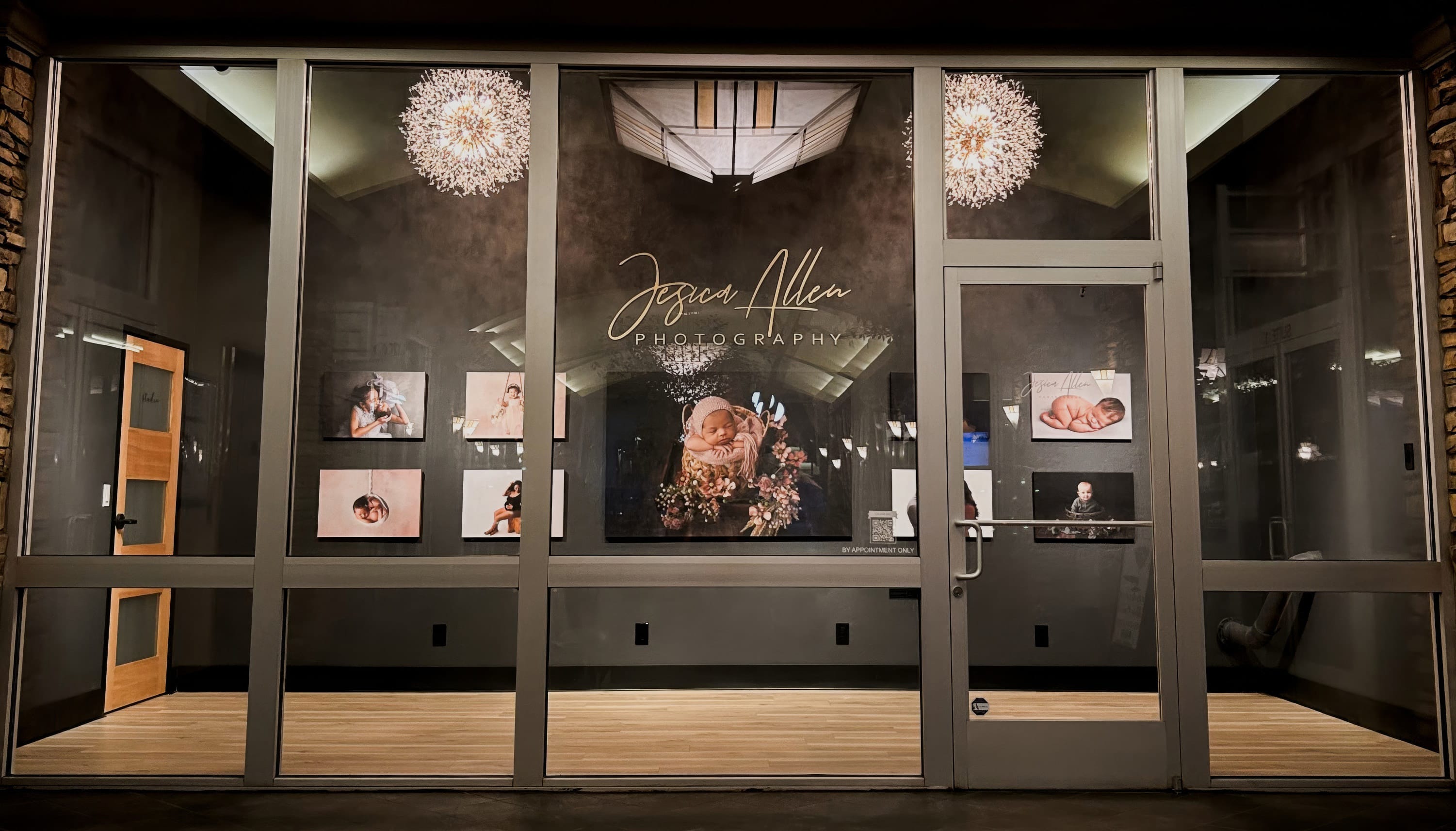 The Jesica Allen Photography storefront in the Woolworth Building on S School Street, Lodi, CA